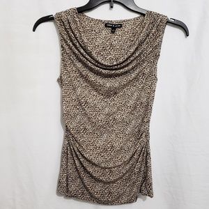 Cable & Gauge animal print sleeveless top, Small